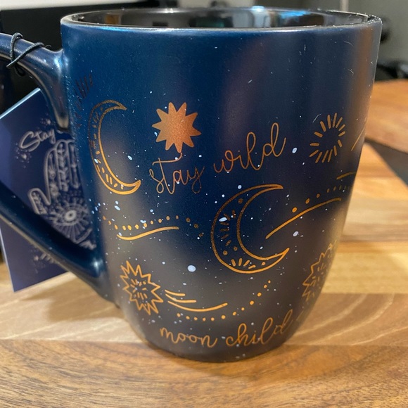 NEW “Stay Wild Moon Child” Navy & Gold Mug - Picture 6 of 7